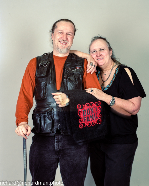 Larry Dixon and Mercedes Lackey, authors, 2016