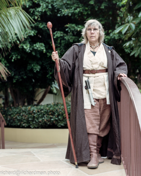 Barbara Hambly, author (and costumer), 2016