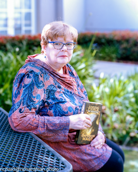 Tamora Pierce, author, 2018